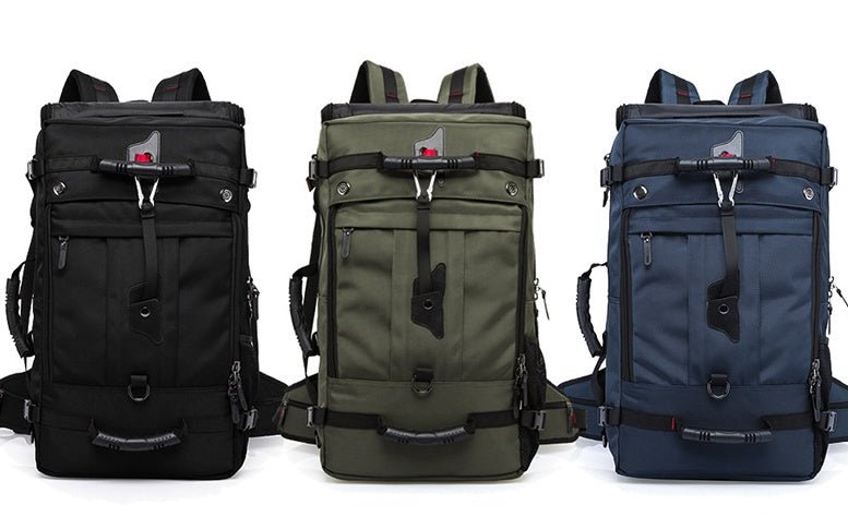 New double shoulder bag Oxford cloth bags male outdoor backpack large capacity baggage bag multifunction hiking bag - Oopsdadforgot.com