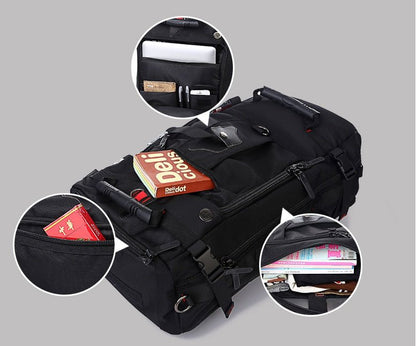 New double shoulder bag Oxford cloth bags male outdoor backpack large capacity baggage bag multifunction hiking bag - Oopsdadforgot.com