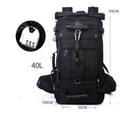 New double shoulder bag Oxford cloth bags male outdoor backpack large capacity baggage bag multifunction hiking bag - Oopsdadforgot.com