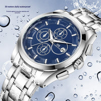 New Luminous Hands Alloy Mens Quartz Watch - Oopsdadforgot.com