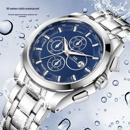 New Luminous Hands Alloy Mens Quartz Watch - Oopsdadforgot.com