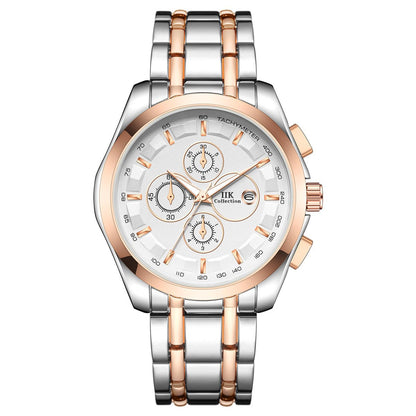 New Luminous Hands Alloy Mens Quartz Watch - Oopsdadforgot.com