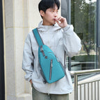 New Multifunctional Men's Shoulder Crossbody Bag Male Hard - Wearing Canvas Shoulder Messenger Bags Chest Bag - Oopsdadforgot.com