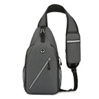 New Multifunctional Men's Shoulder Crossbody Bag Male Hard - Wearing Canvas Shoulder Messenger Bags Chest Bag - Oopsdadforgot.com