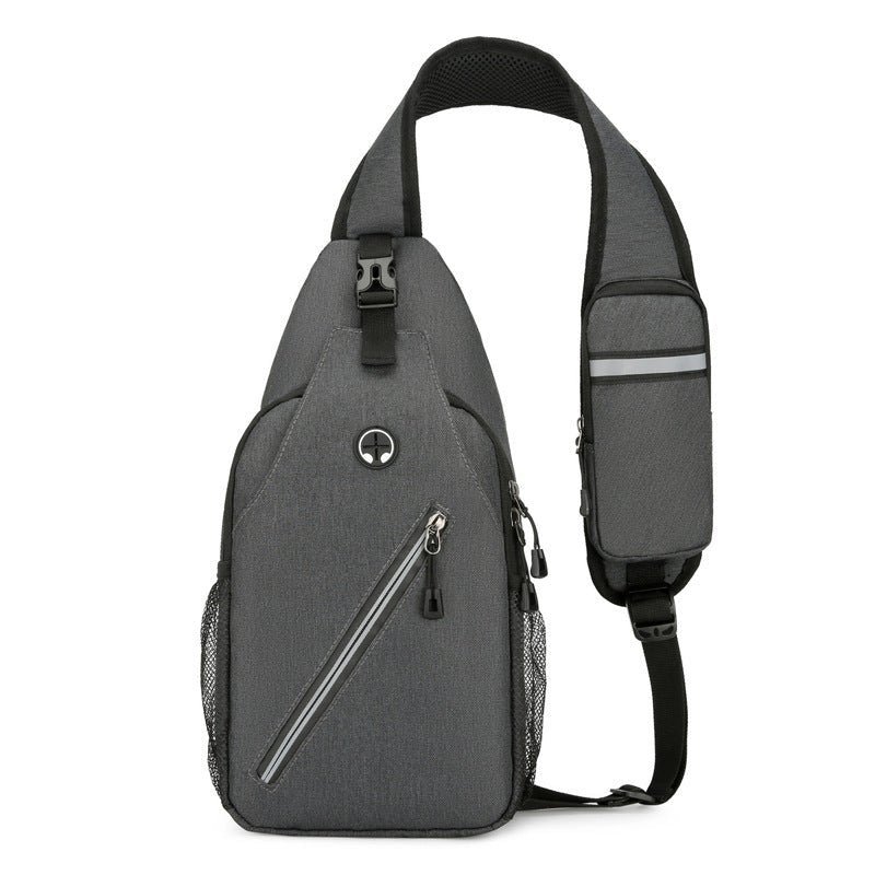 New Multifunctional Men's Shoulder Crossbody Bag Male Hard - Wearing Canvas Shoulder Messenger Bags Chest Bag - Oopsdadforgot.com