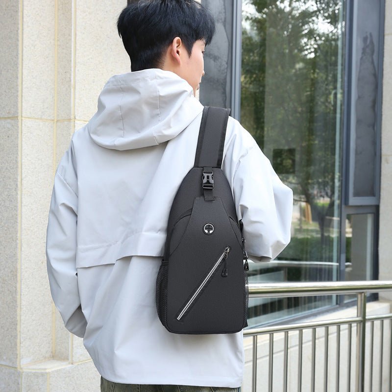 New Multifunctional Men's Shoulder Crossbody Bag Male Hard - Wearing Canvas Shoulder Messenger Bags Chest Bag - Oopsdadforgot.com