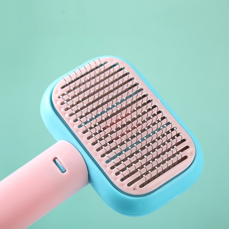 New Pet Cat Dog Hair Brush Hair Massage Comb Open - Knot Brush Grooming Cleaning Tool Stainless Steel Comb - Oopsdadforgot.com