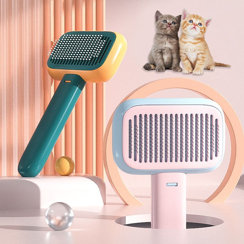 New Pet Cat Dog Hair Brush Hair Massage Comb Open - Knot Brush Grooming Cleaning Tool Stainless Steel Comb - Oopsdadforgot.com