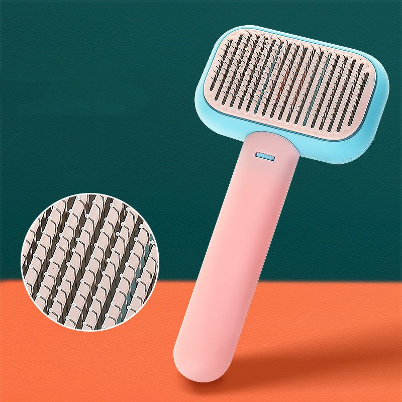 New Pet Cat Dog Hair Brush Hair Massage Comb Open - Knot Brush Grooming Cleaning Tool Stainless Steel Comb - Oopsdadforgot.com