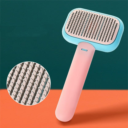 New Pet Cat Dog Hair Brush Hair Massage Comb Open - Knot Brush Grooming Cleaning Tool Stainless Steel Comb - Oopsdadforgot.com