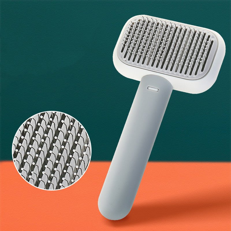 New Pet Cat Dog Hair Brush Hair Massage Comb Open - Knot Brush Grooming Cleaning Tool Stainless Steel Comb - Oopsdadforgot.com