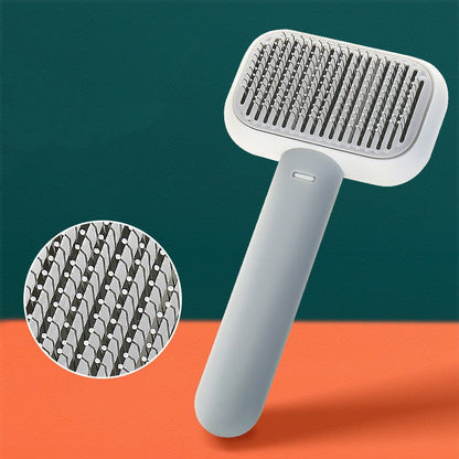 New Pet Cat Dog Hair Brush Hair Massage Comb Open - Knot Brush Grooming Cleaning Tool Stainless Steel Comb - Oopsdadforgot.com