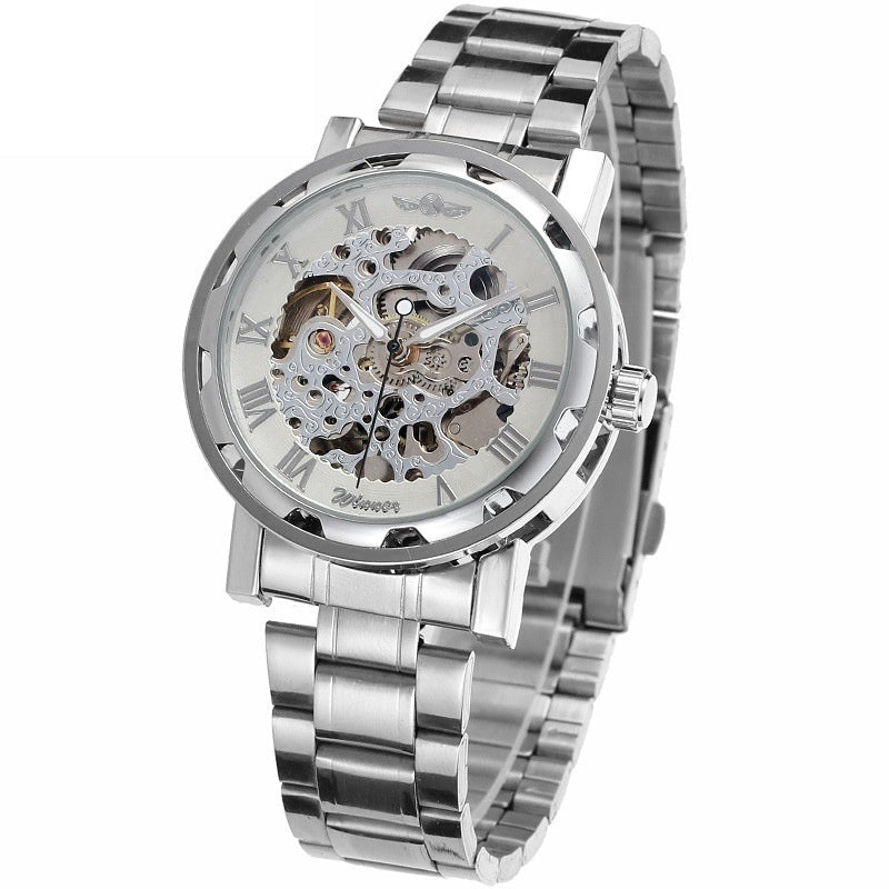 Openwork Gear Manual Mechanical Watch For Men - Oopsdadforgot.com