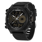 Outdoor Sports Waterproof Watch For Men Rugged Design With A Large Dial And Dual Display - Oopsdadforgot.com