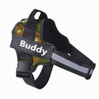 Personalized Dog Harness NO PULL Reflective Breathable Adjustable Pet Harness Vest For Small Large Dog Custom Patch Pet Supplies - Oopsdadforgot.com