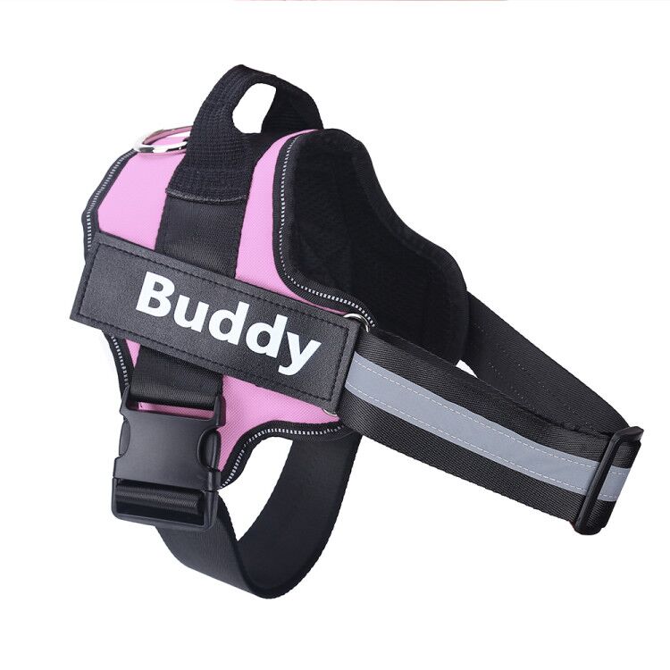 Personalized Dog Harness NO PULL Reflective Breathable Adjustable Pet Harness Vest For Small Large Dog Custom Patch Pet Supplies - Oopsdadforgot.com