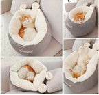 Pet Dog Bed Warming Soft Sleeping Bag Cushion Puppy Kennel - Oopsdadforgot.com