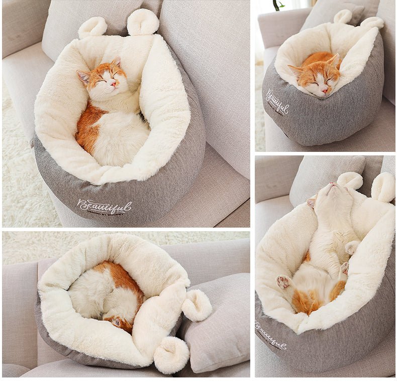 Pet Dog Bed Warming Soft Sleeping Bag Cushion Puppy Kennel - Oopsdadforgot.com