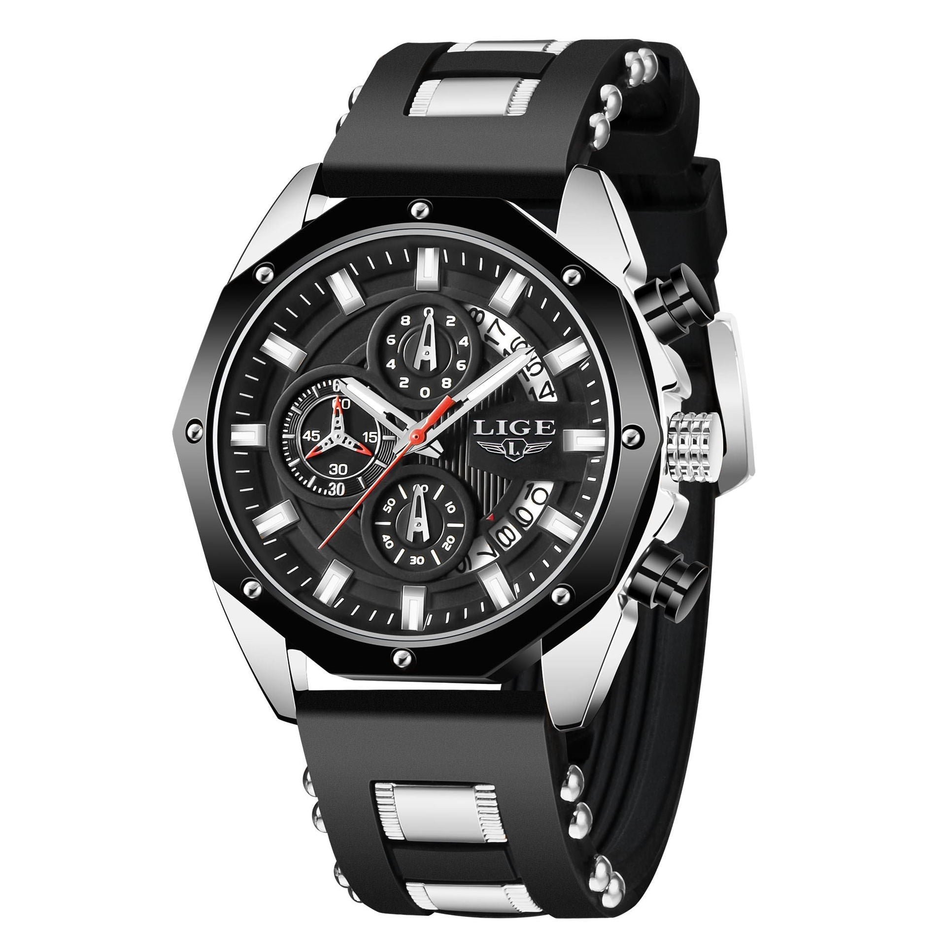 Premium Men's Luxury Silicone Sport Watch - Luxury & Style Combined - Oopsdadforgot.com