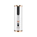 Rechargeable Automatic Hair Curler Women Portable Hair Curling Iron LCD Display Ceramic Curly Rotating Curling Wave Styer - Oopsdadforgot.com
