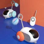 Remote Control Interactive Cat Car Toy USB Charging Chasing Automatic Self - moving Remote Smart Control Car Interactive Cat Toy Pet Products - Oopsdadforgot.com