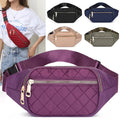 Rhombus Fanny Packs For Women Crossbody Waist Bags For Sports Hiking Cycling Running - Oopsdadforgot.com