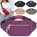 Rhombus Fanny Packs For Women Crossbody Waist Bags For Sports Hiking Cycling Running - Oopsdadforgot.com