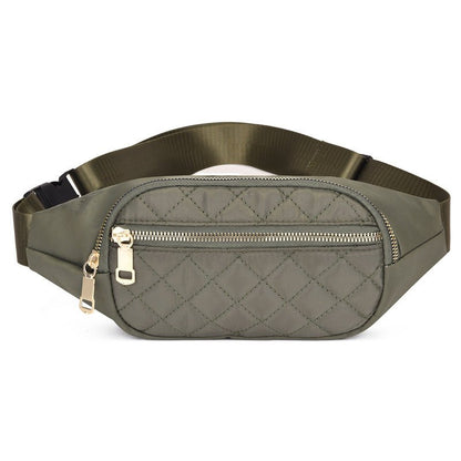 Rhombus Fanny Packs For Women Crossbody Waist Bags For Sports Hiking Cycling Running - Oopsdadforgot.com