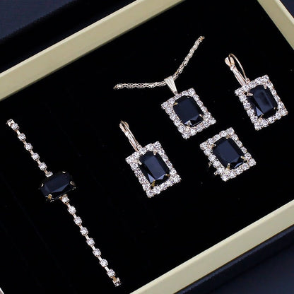 Roman Pattern Diamond - embedded Women's Watch Jewelry Gift Set Bracelet Watch Women's Light Luxury Full Diamond Good - looking - Oopsdadforgot.com