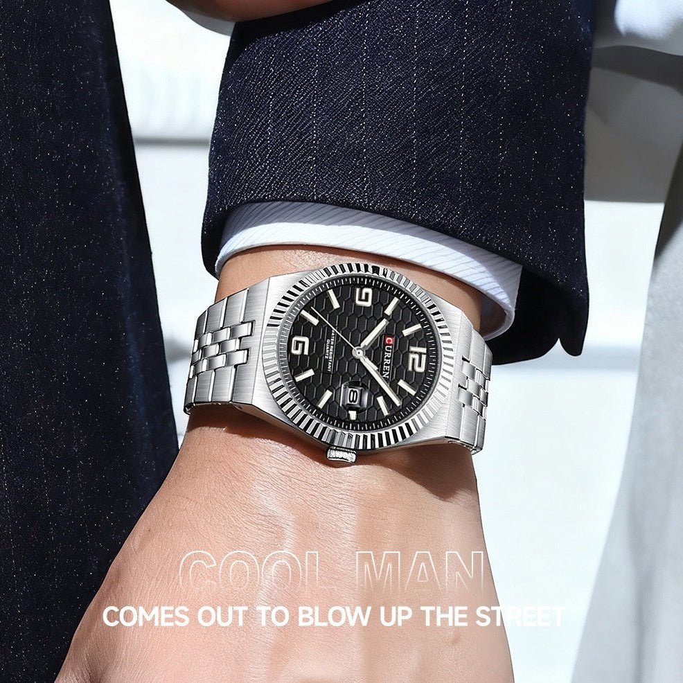 Round Dial Business Mens Watch - Oopsdadforgot.com