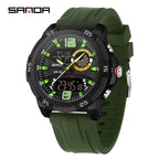 SANDA Mens Electronic Watch Youth Alarm Clock Luminous Sporty - Oopsdadforgot.com