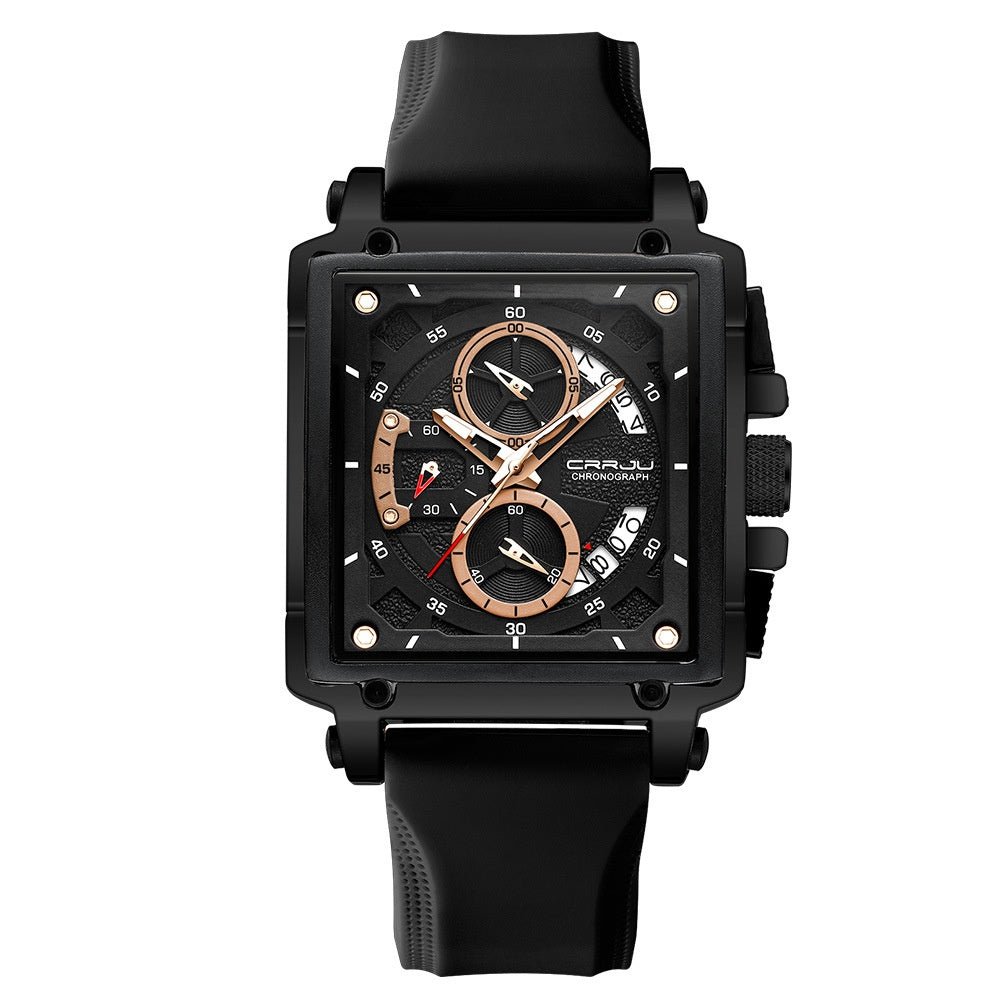 Simple Business Tape Mens Calendar Watch - Oopsdadforgot.com