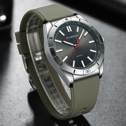 Simple Unisex Round Silicone - band Couples Watch Waterproof - Oopsdadforgot.com