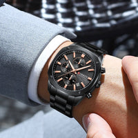 Six - hand Waterproof Business Mens Watch With A Calendar - Oopsdadforgot.com