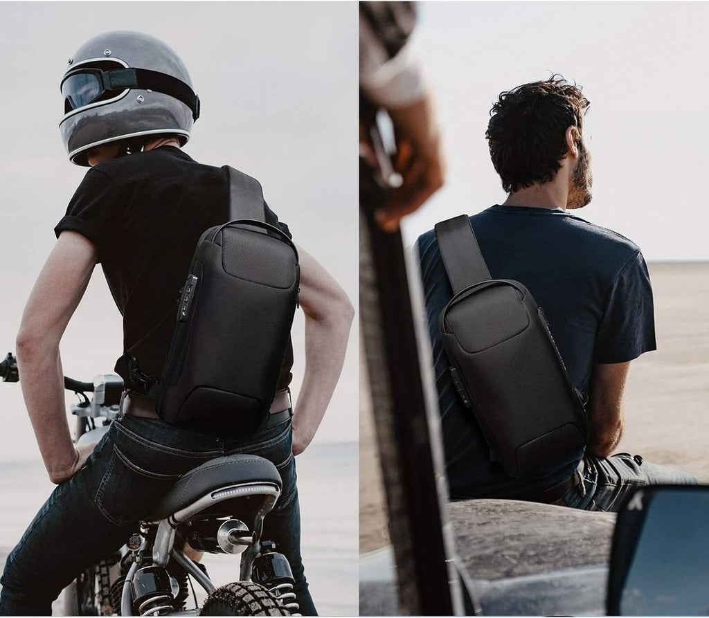 Sling Bag, Waterproof Men's Chest Bag Shoulder Bags Crossbody Sling Backpack For Men - Oopsdadforgot.com
