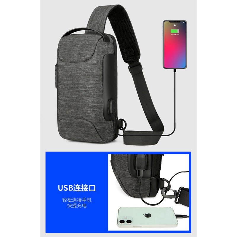 Sling Bag, Waterproof Men's Chest Bag Shoulder Bags Crossbody Sling Backpack For Men - Oopsdadforgot.com