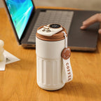 Smart Digital Thermal Bottle Portable Coffee Mug Stainless Steel Water Bottle In - Car Insulated Cup Keep Cold Vacuum Flasks 450ml - Oopsdadforgot.com
