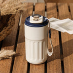 Smart Digital Thermal Bottle Portable Coffee Mug Stainless Steel Water Bottle In - Car Insulated Cup Keep Cold Vacuum Flasks 450ml - Oopsdadforgot.com