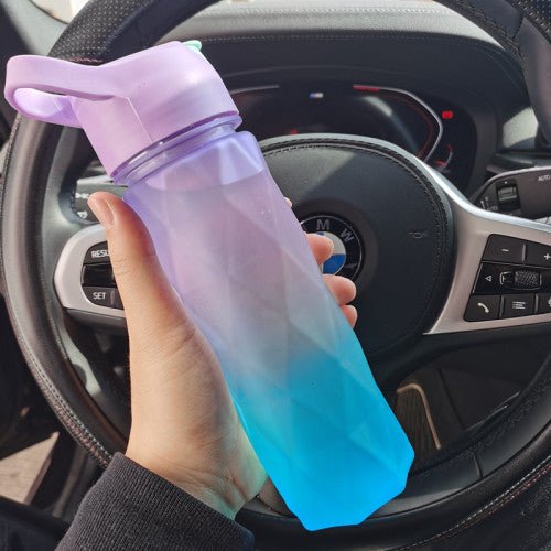 Spray Water Bottle For Girls Outdoor Sport Fitness Water Cup Large Capacity Spray Bottle Drinkware Travel Bottles Kitchen Gadgets - Oopsdadforgot.com
