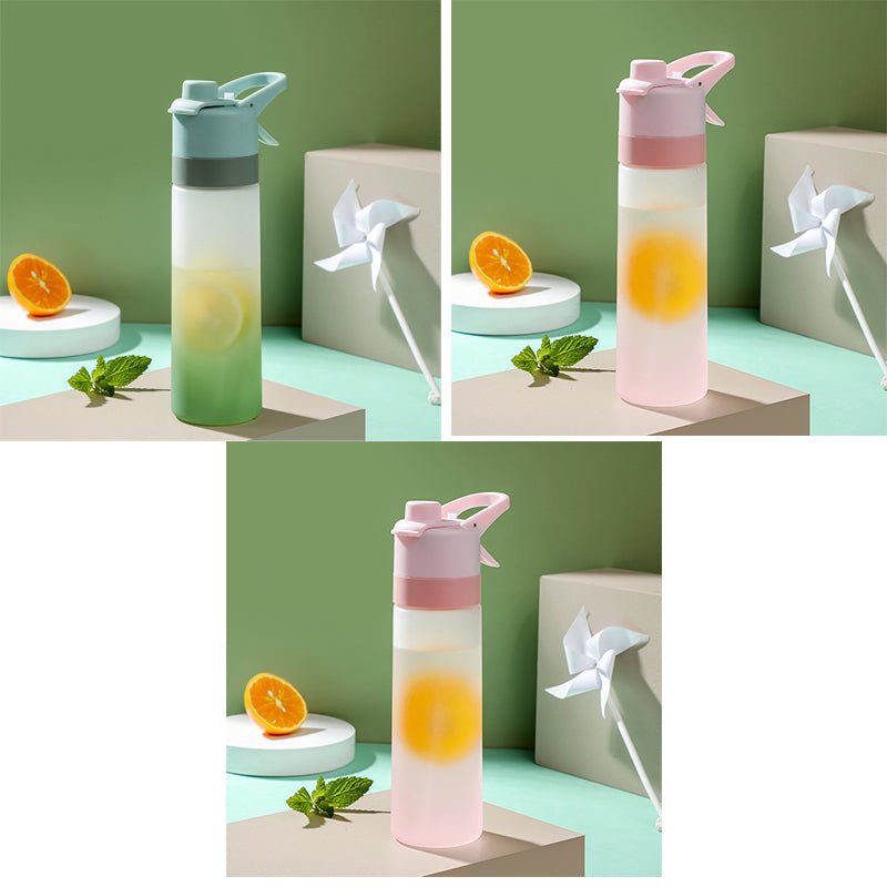 Spray Water Bottle For Girls Outdoor Sport Fitness Water Cup Large Capacity Spray Bottle Drinkware Travel Bottles Kitchen Gadgets - Oopsdadforgot.com