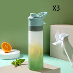 Spray Water Bottle For Girls Outdoor Sport Fitness Water Cup Large Capacity Spray Bottle Drinkware Travel Bottles Kitchen Gadgets - Oopsdadforgot.com