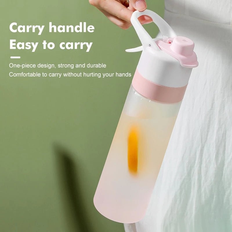 Spray Water Bottle For Girls Outdoor Sport Fitness Water Cup Large Capacity Spray Bottle Drinkware Travel Bottles Kitchen Gadgets - Oopsdadforgot.com