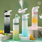 Spray Water Bottle For Girls Outdoor Sport Fitness Water Cup Large Capacity Spray Bottle Drinkware Travel Bottles Kitchen Gadgets - Oopsdadforgot.com