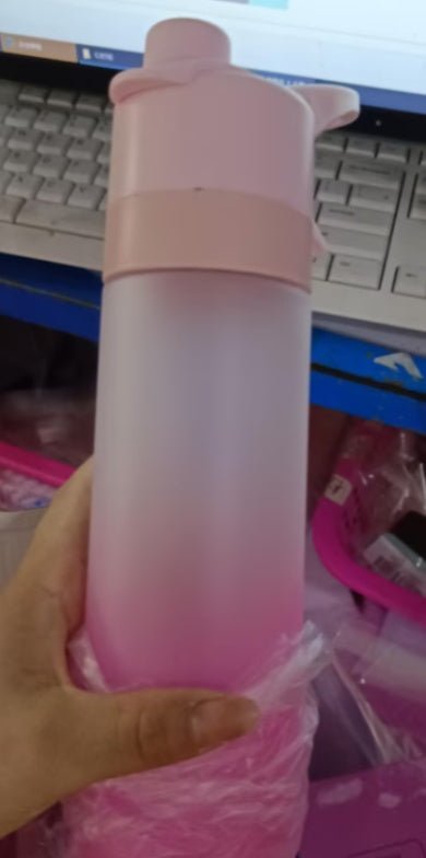 Spray Water Bottle For Girls Outdoor Sport Fitness Water Cup Large Capacity Spray Bottle Drinkware Travel Bottles Kitchen Gadgets - Oopsdadforgot.com