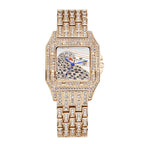 Square Full Star Leopard Diamond Women's Watch Quartz Women's Watch - Oopsdadforgot.com