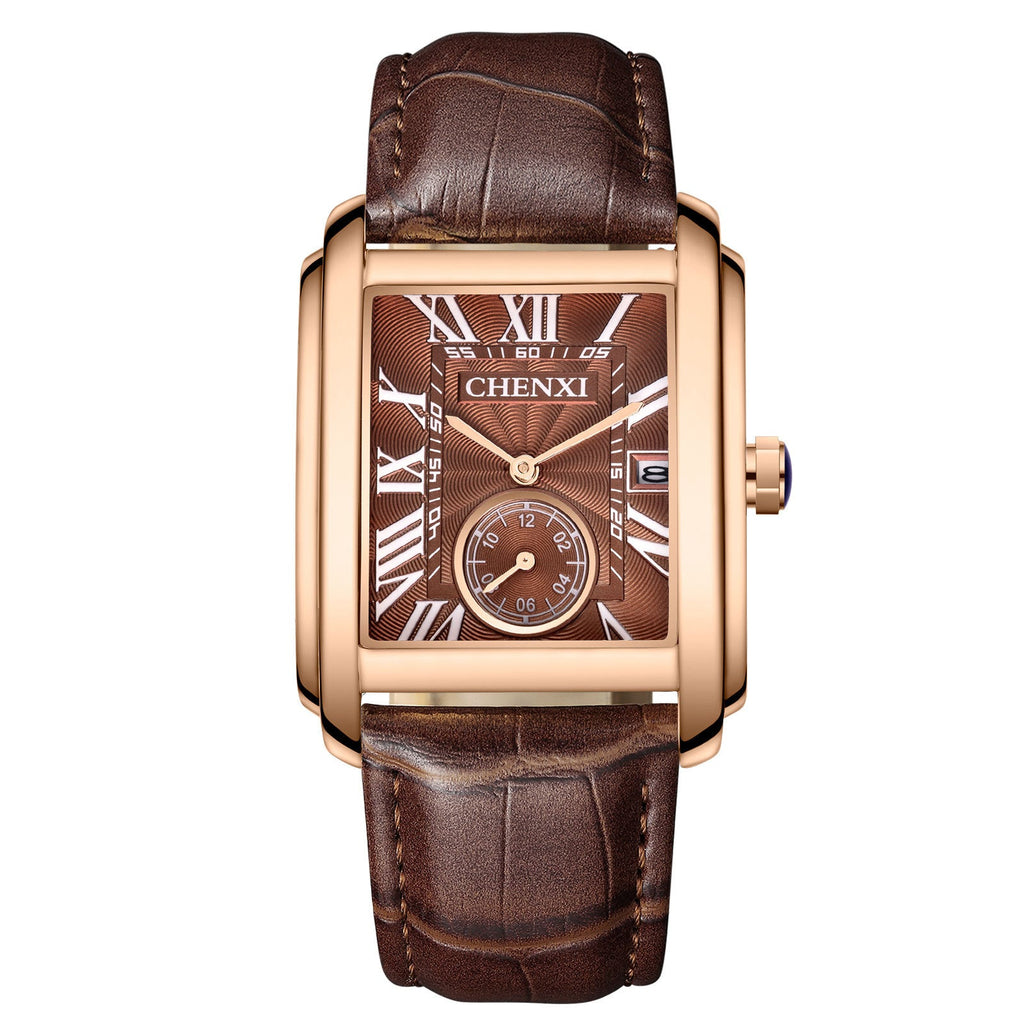 Square Quartz Watch Strap Watch Men - Oopsdadforgot.com