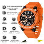 Students Dual - display Luminous Chronograph Watch For Hiking - Oopsdadforgot.com