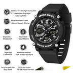 Students Dual - display Luminous Chronograph Watch For Hiking - Oopsdadforgot.com