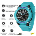 Students Dual - display Luminous Chronograph Watch For Hiking - Oopsdadforgot.com