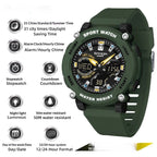 Students Dual - display Luminous Chronograph Watch For Hiking - Oopsdadforgot.com
